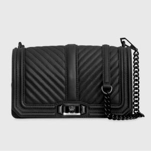 REBECCA MINKOFF Chevron Quilted Love Crossbody